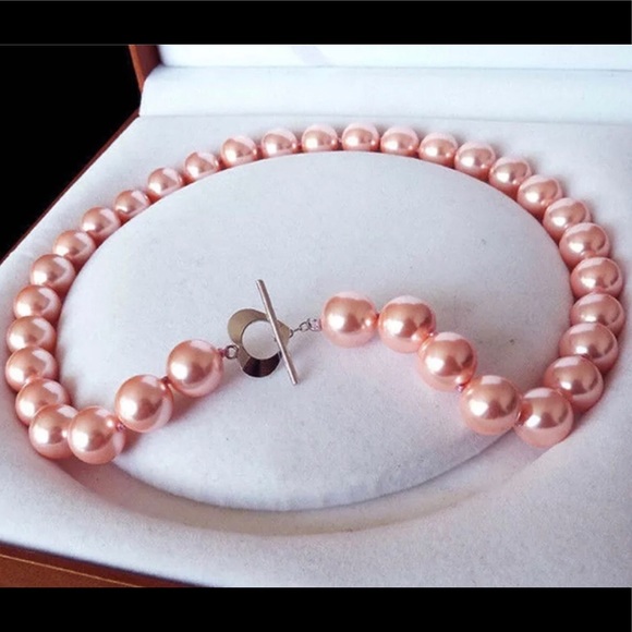 Jewelry - 12mm South Sea Pink Pearls - Hand-knotted